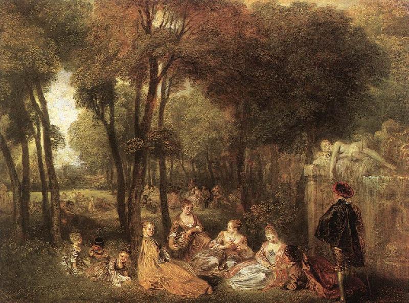 WATTEAU, Antoine Les Champs Elys es china oil painting image